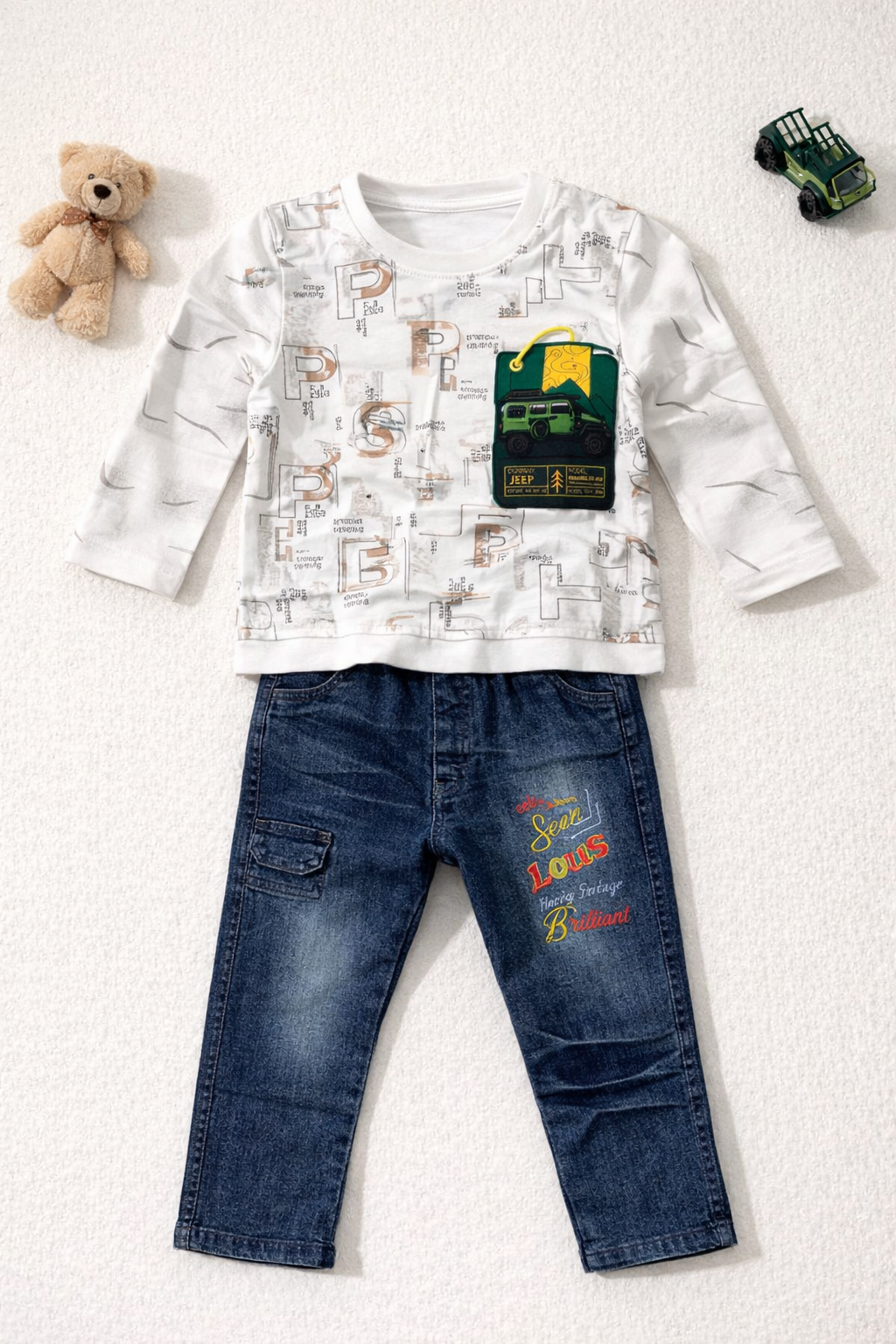 Explorer Jeep Graphic Denim Set B-1