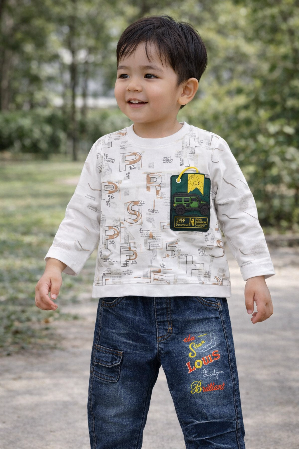 Explorer Jeep Graphic Denim Set B-1