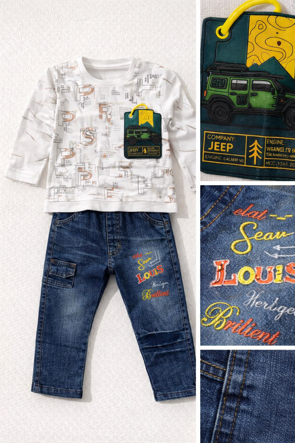 Explorer Jeep Graphic Denim Set B-1