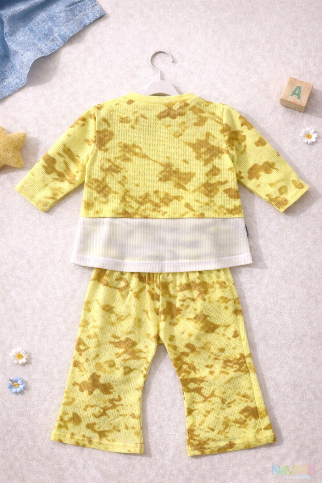 Yellow Butterfly Waffle Suit – D-1