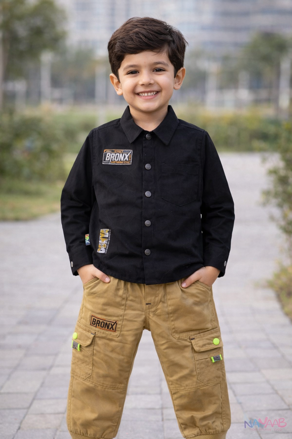 BRONX Street Style Shirt & Cargo Suit B-3