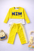 Yellow NIM Waffle Layered Suit D-2