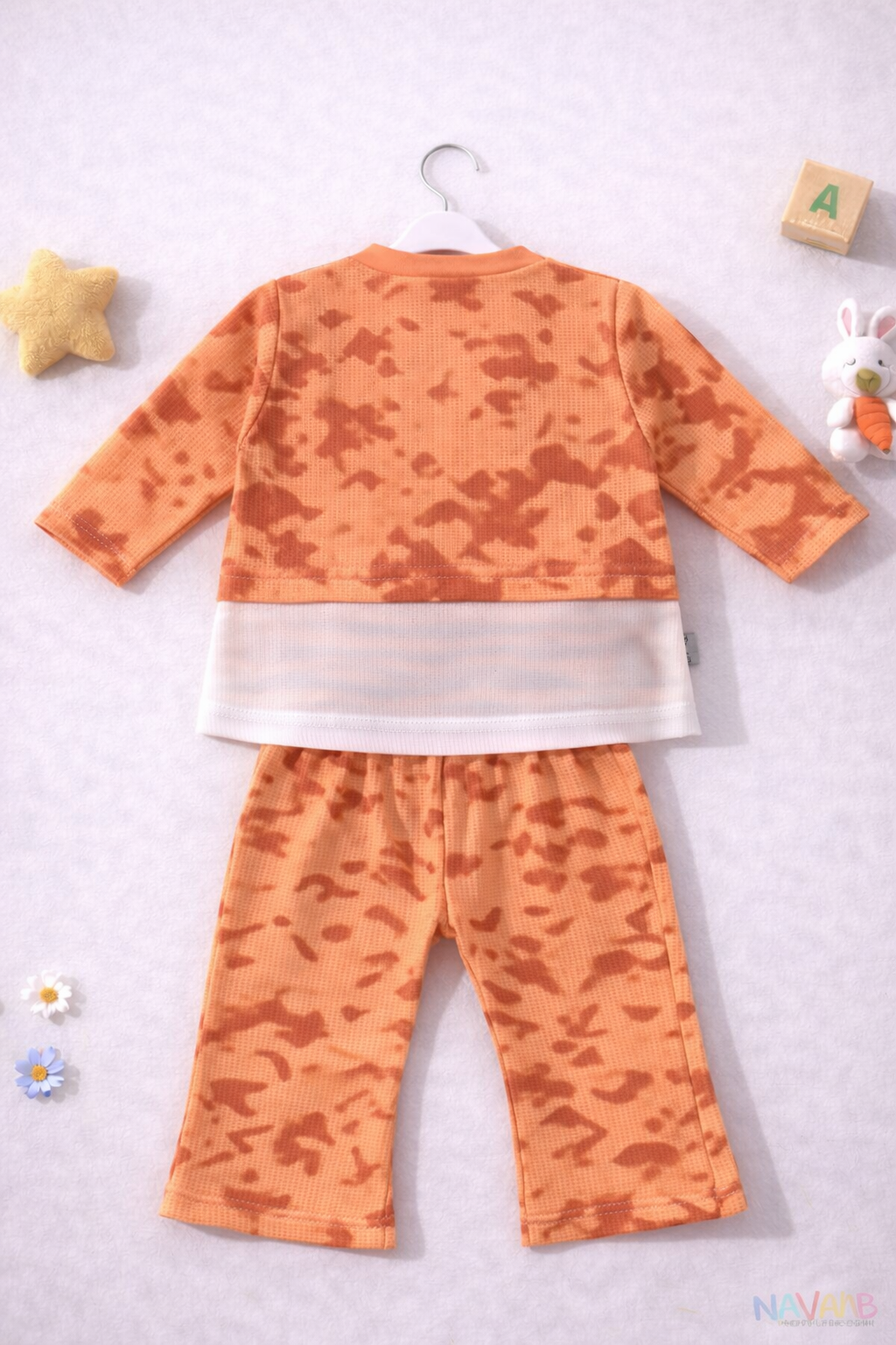 Orange Butterfly Waffle Suit – D-1