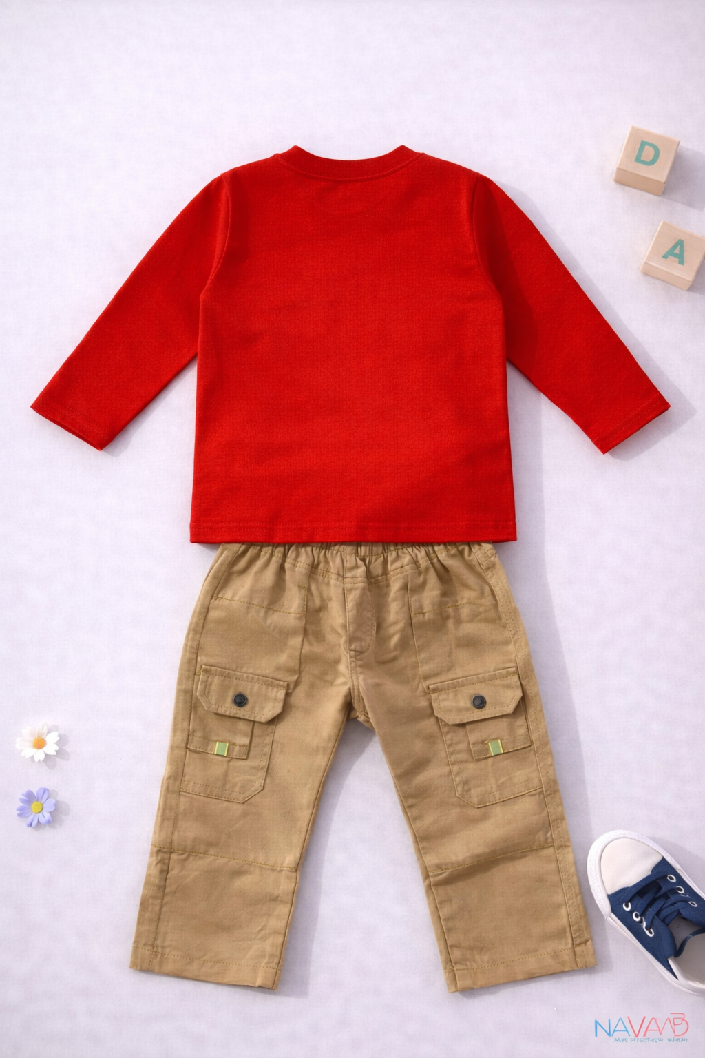 Red COOL Graphic Cargo Suit B-2